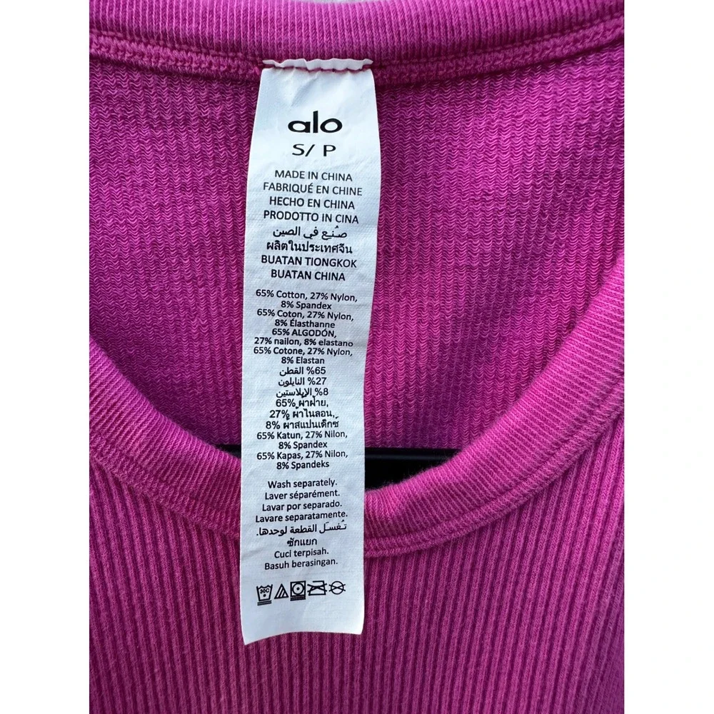 Alo Yoga  Ribbed Tank Mini Dress Womens Small Racerback